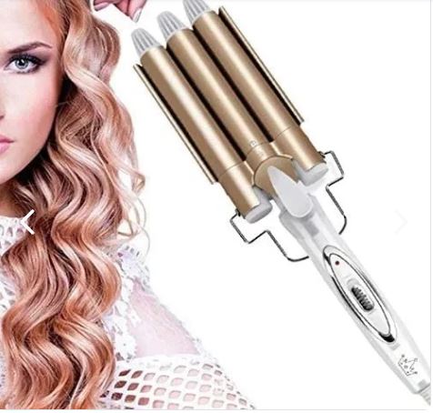 Pinza Rizadora Para Cabello 3 Tubos