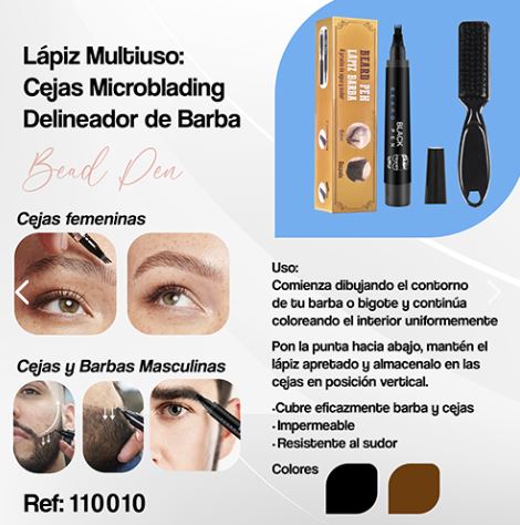 110010- LAPIZ PARA BARBA *DARK BROWN*